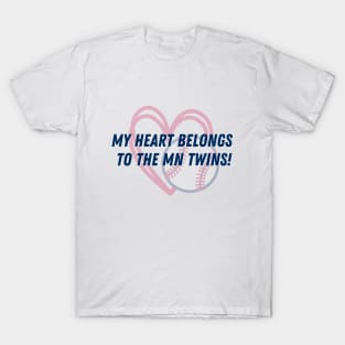 My Heart Belong to the Minnesota Twins T-Shirt